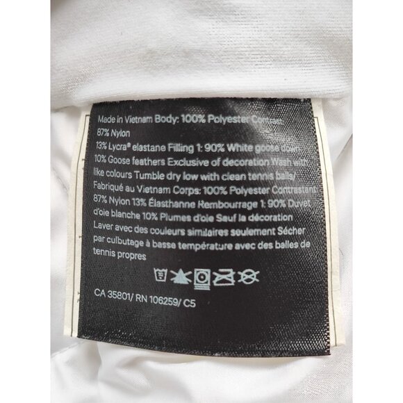 Lululemon Women’s Down For A Run Vest Gator White Down Size 4 - Picture 5 of 9